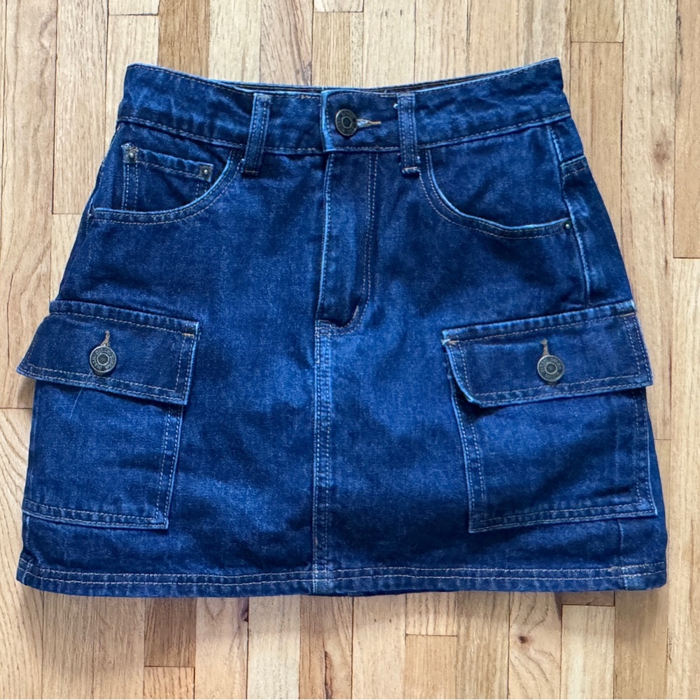 dissh felix cargo skort denim mini skirt - Picture 2 of 10